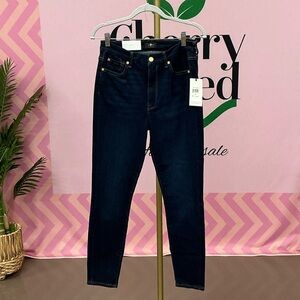 7 For All Mankind Dark Indigo Skinny Jeans